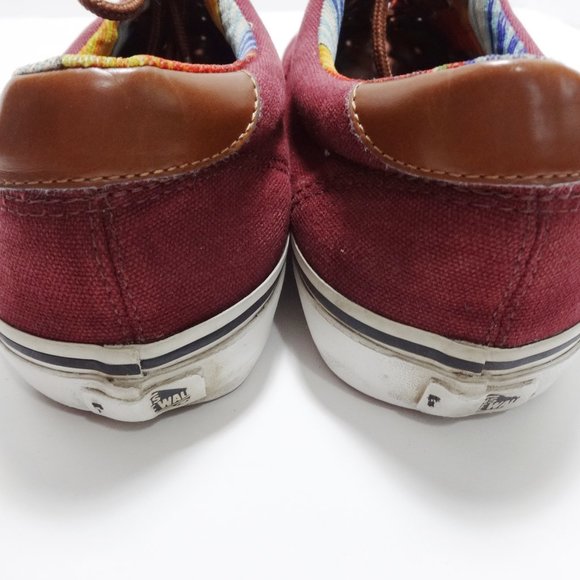 VANS Red Boat Shoes Size 10 - Picture 7 of 16